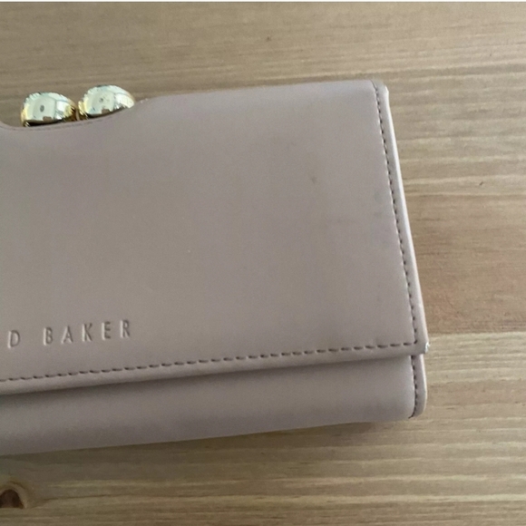 Ted Baker Pink Matinee Wallet with Bobble Kisslock - Picture 9 of 12